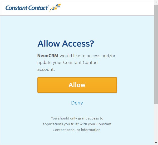 Constant Contact : Login